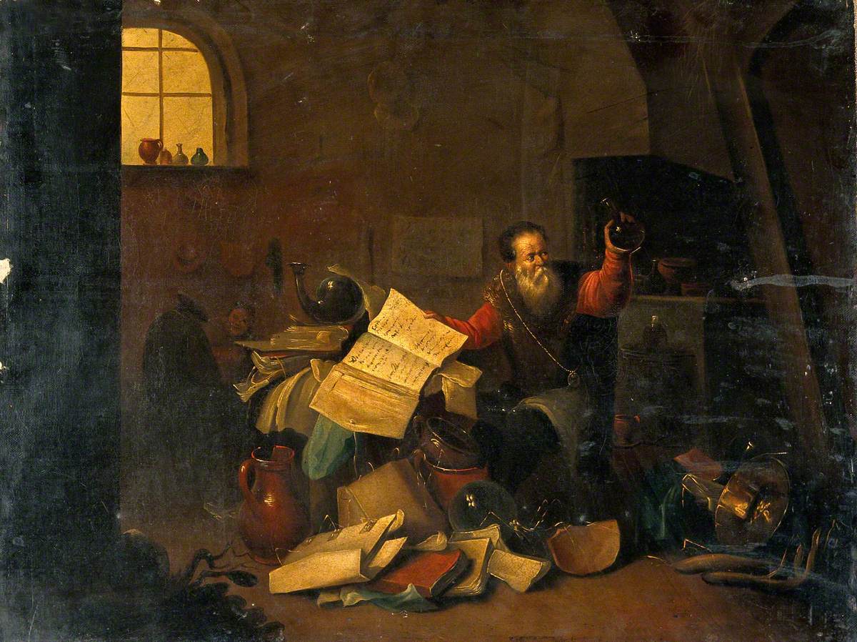 Un alchimiste dans son laboratoire - David Teniers le Jeune