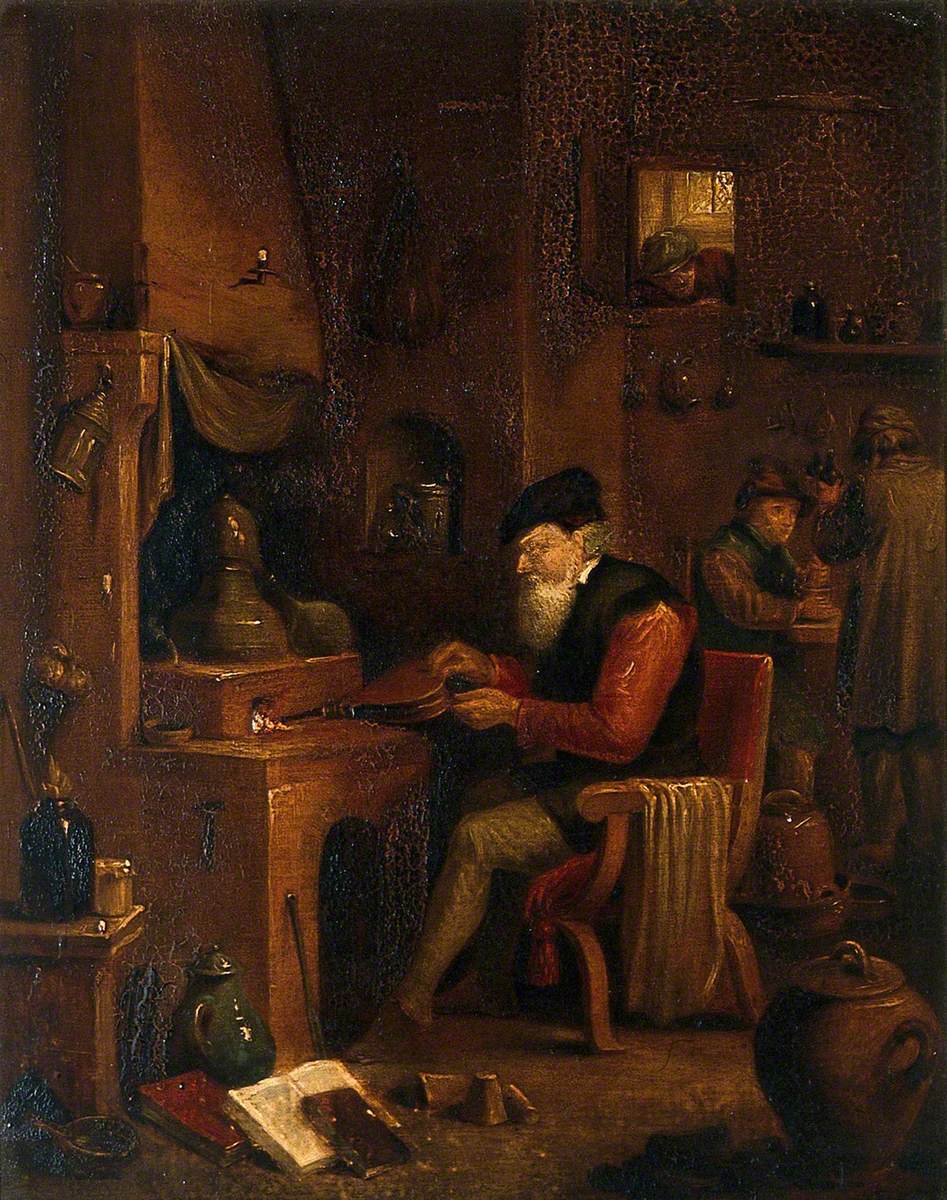 Un alchimiste dans son laboratoire - David Teniers le Jeune