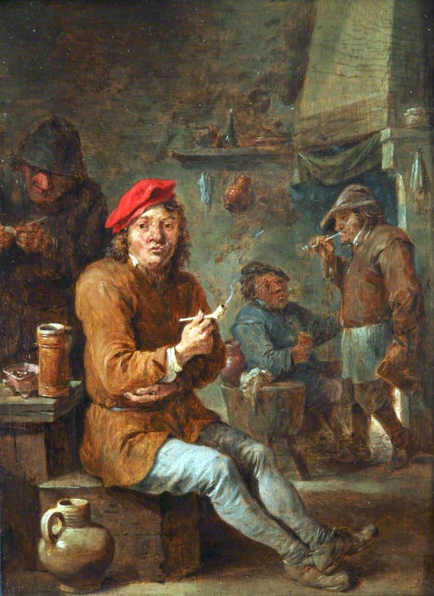 Les rustres fument - David Teniers le Jeune