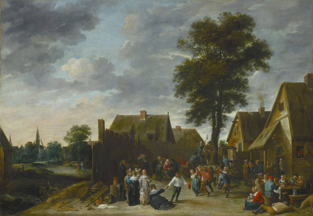 Les Kermis à l'Auberge de la Demi-Lune - David Teniers le Jeune