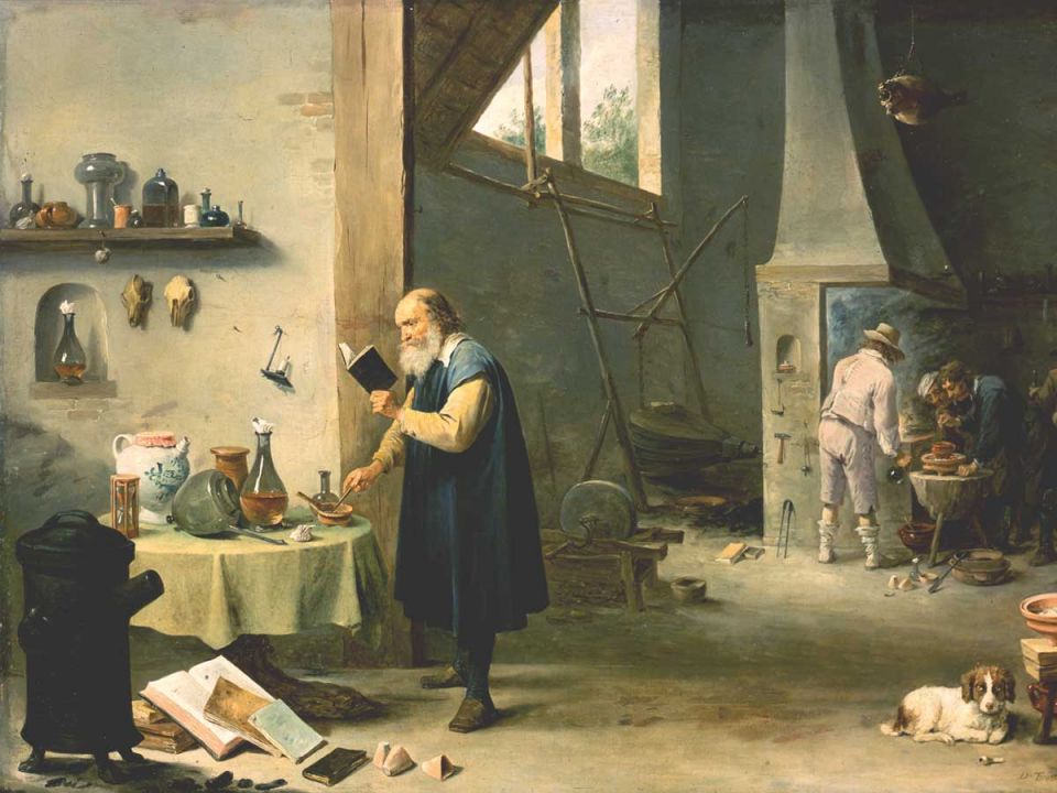 Un alchimiste - David Teniers le Jeune