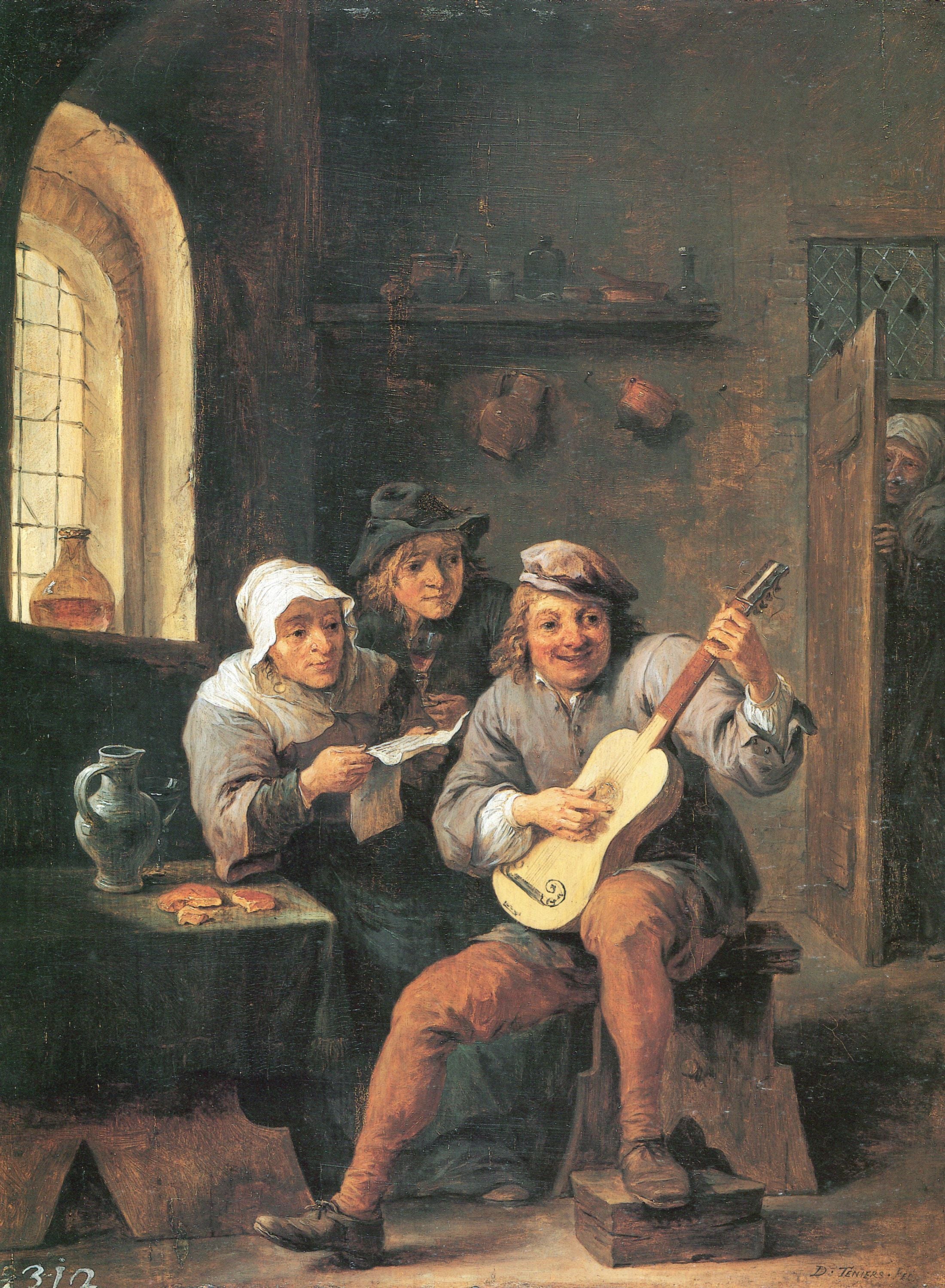 Le joueur de luth - David Teniers le Jeune
