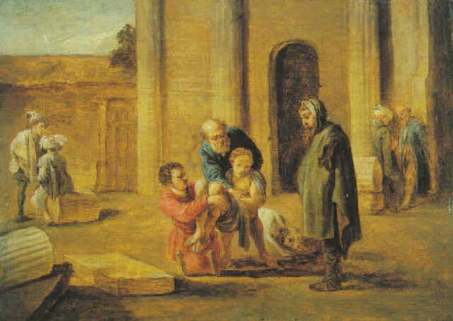 Tobie et l'Israélite mort (d'après Domenico Fetti) - David Teniers le Jeune