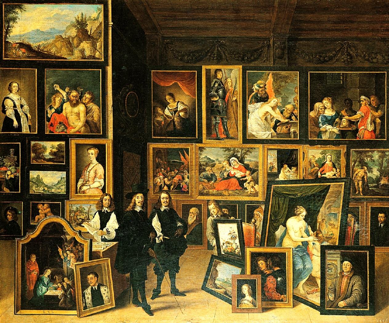 L'Archiduc Léopold-Guillaume dans sa galerie à Bruxelles - David Teniers le Jeune