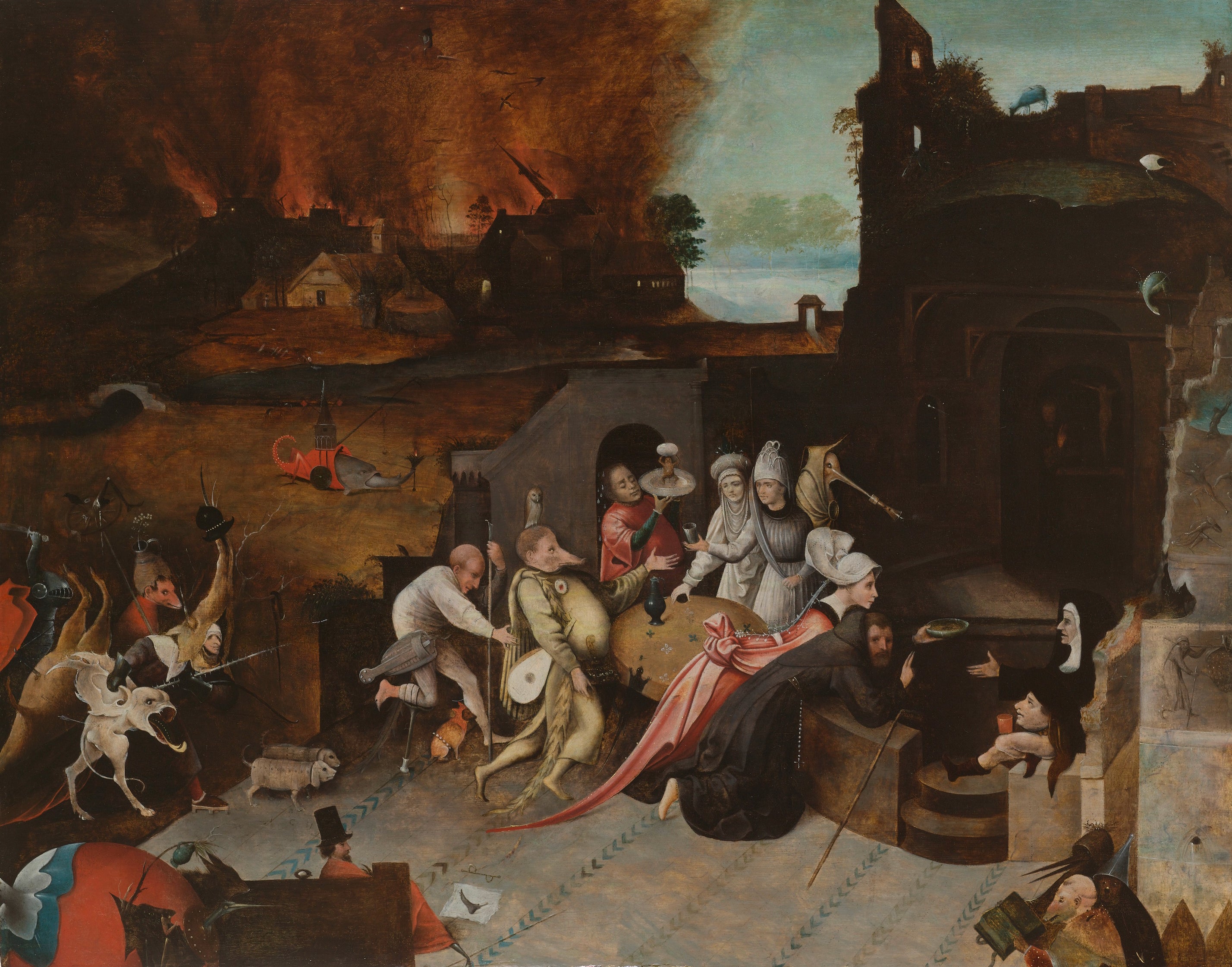 La tentation de saint Antoine - Hieronymus Bosch