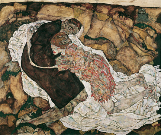 🖤 La Mort et la Jeune Fille – Egon Schiele (1915)