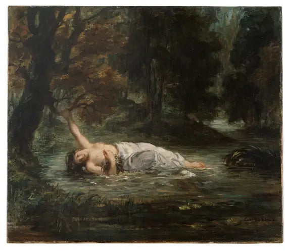 La Mort d'Ophélie - Eugène Delacroix