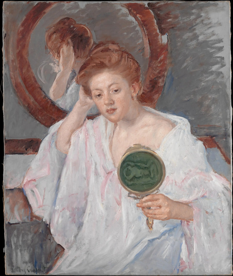 Denise à sa coiffeuse - Mary Cassatt