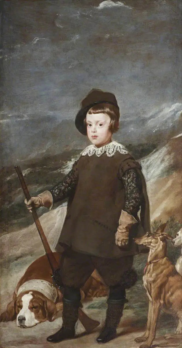 Le prince Baltasar Carlos (1629-1646) âgé de 6 ans en tant que chasseur - Diego Velázquez - Alpha Reproduction
