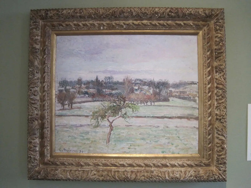 Le Pommier, effet de neige à Éragny - Camille Pissarro