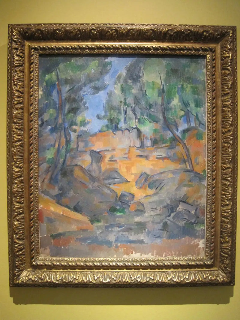 Arbres et rochers - Paul Cézanne