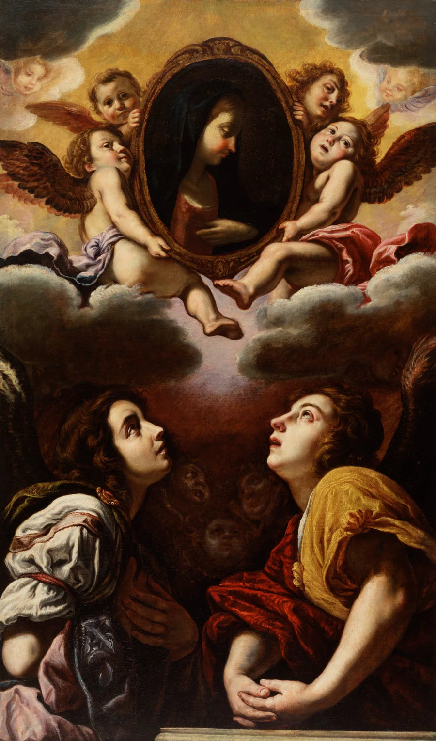 Anges volants et adorateurs - Domenico Fetti
