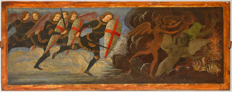 L'Archange Saint Michel et les Anges en guerre contre le Diable - Domenico Ghirlandaio