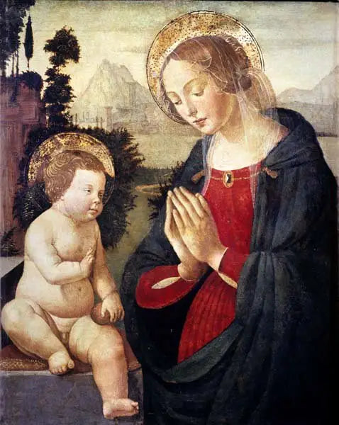 Adoration de l'Enfant. - Domenico Ghirlandaio