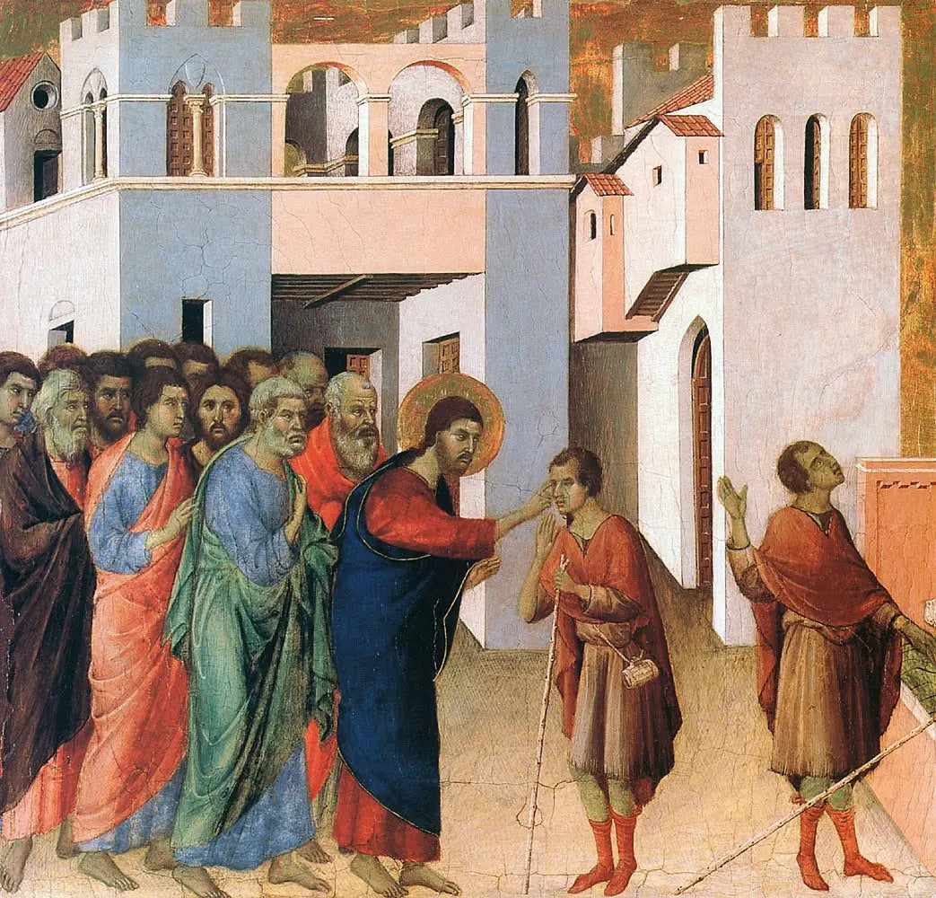 La guérison de l’homme né aveugle - Duccio di Buoninsegna - Alpha Reproduction
