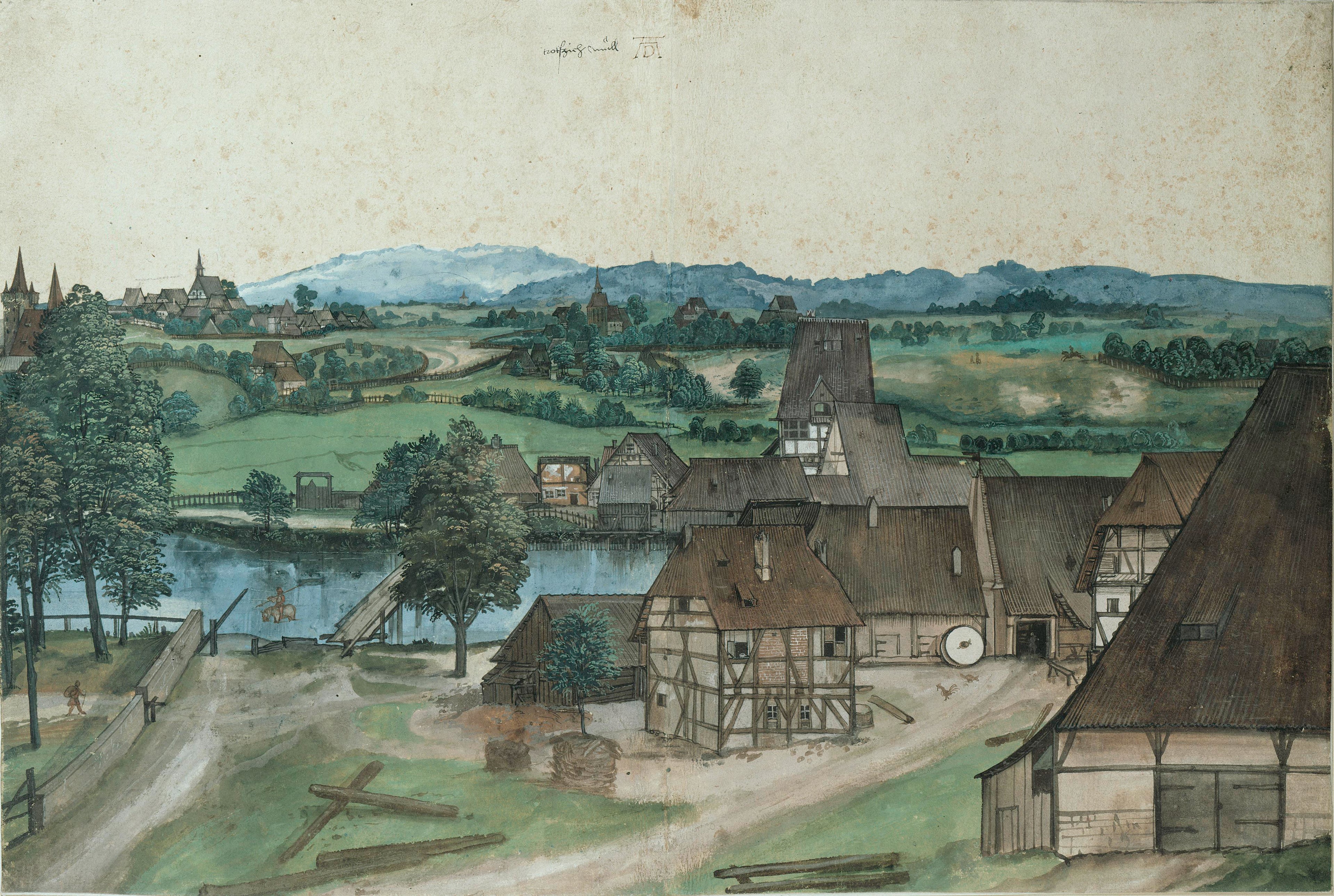 La Tréfilerie sur la Pegnitz, près de Nuremberg - Albrecht Dürer