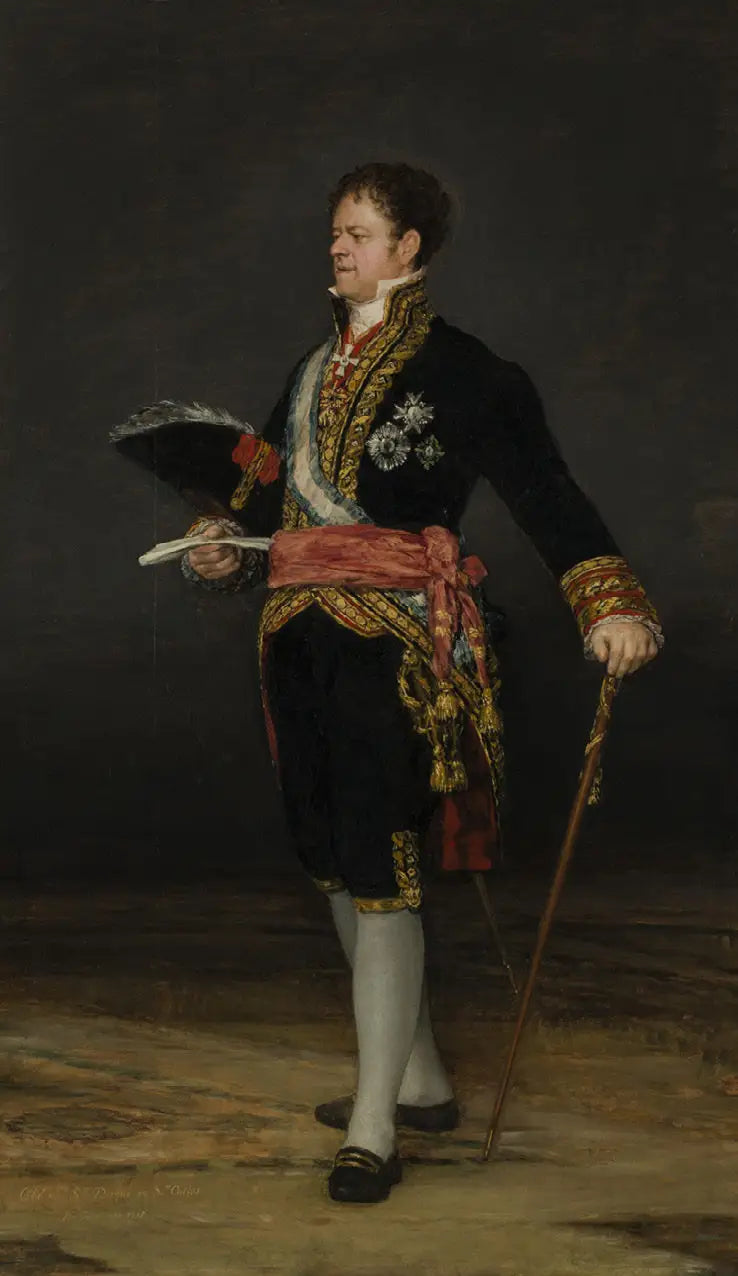 Reproduction du tableau « Portrait du duc de San Carlos - Francisco de Goya » par Alpha Reproduction en peinture à l’huile