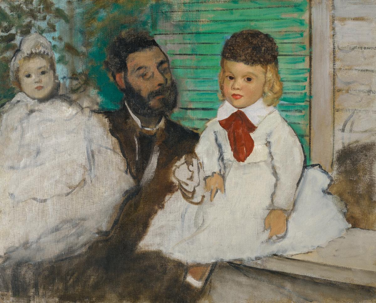 Reproduction du tableau « Ludovic Lepic et ses filles - Edgar Degas » par Alpha Reproduction en peinture à l’huile