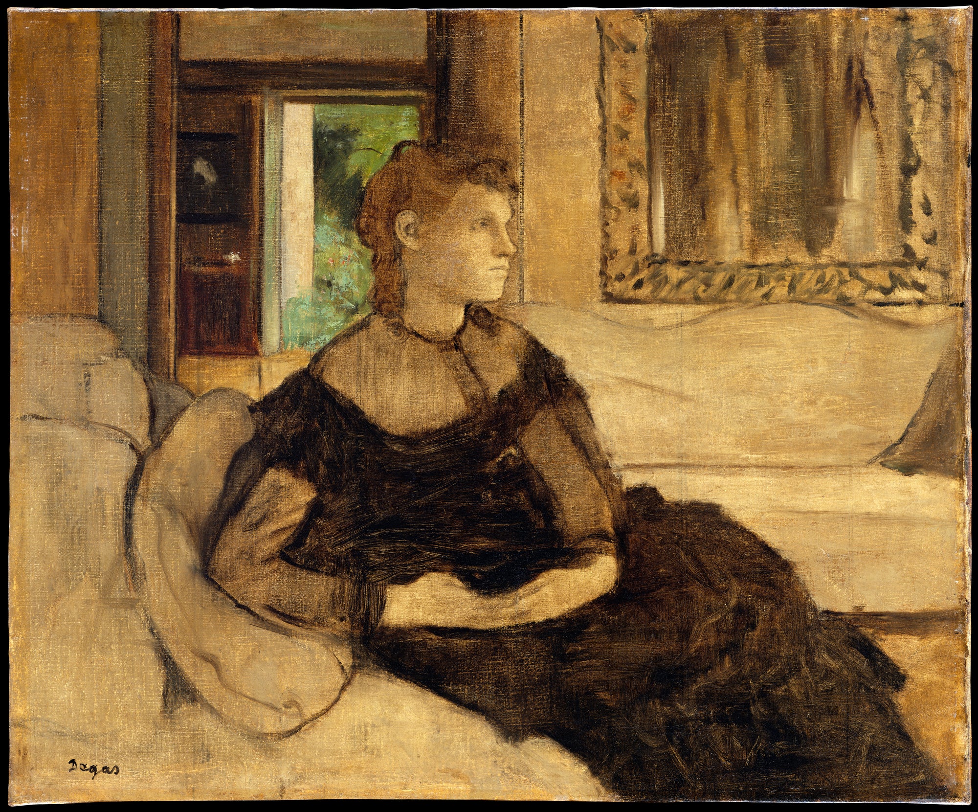 Reproduction du tableau « Madame Théodore Gobillard (Yves Morisot) - Edgar Degas » par Alpha Reproduction en peinture à l’huile