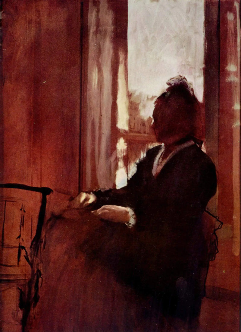 Femme à la fenêtre - Edgar Degas