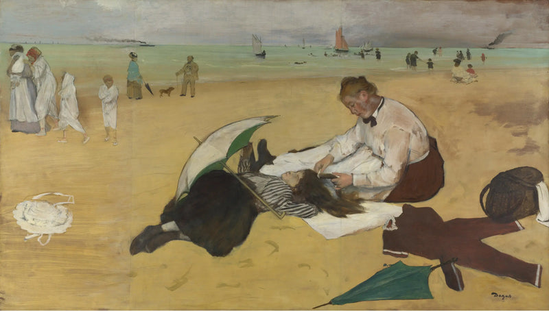 Scène de plage - Edgar Degas