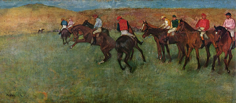 Aux courses : avant le départ - Edgar Degas