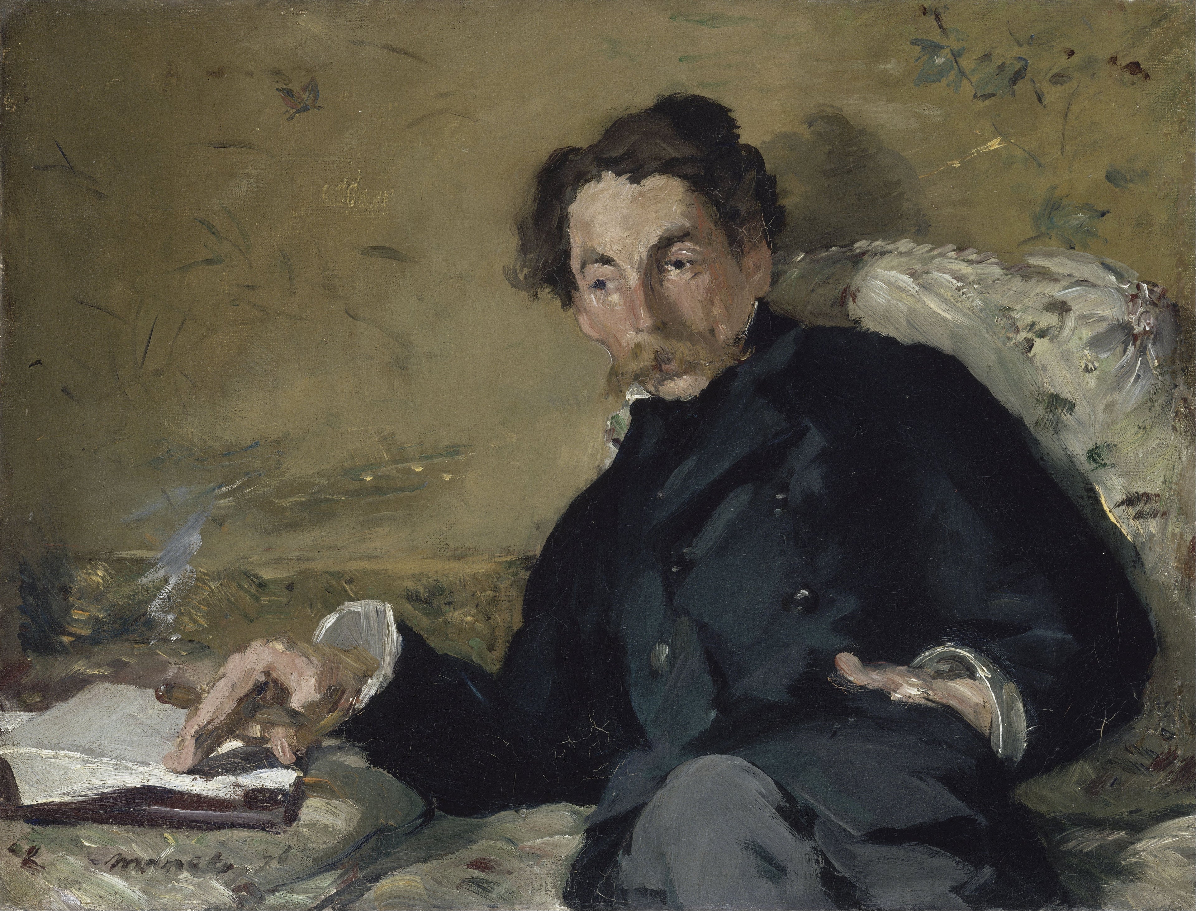Reproduction du tableau « portrait de Stéphane Mallarmé - Édouard Manet » par Alpha Reproduction en peinture à l’huile