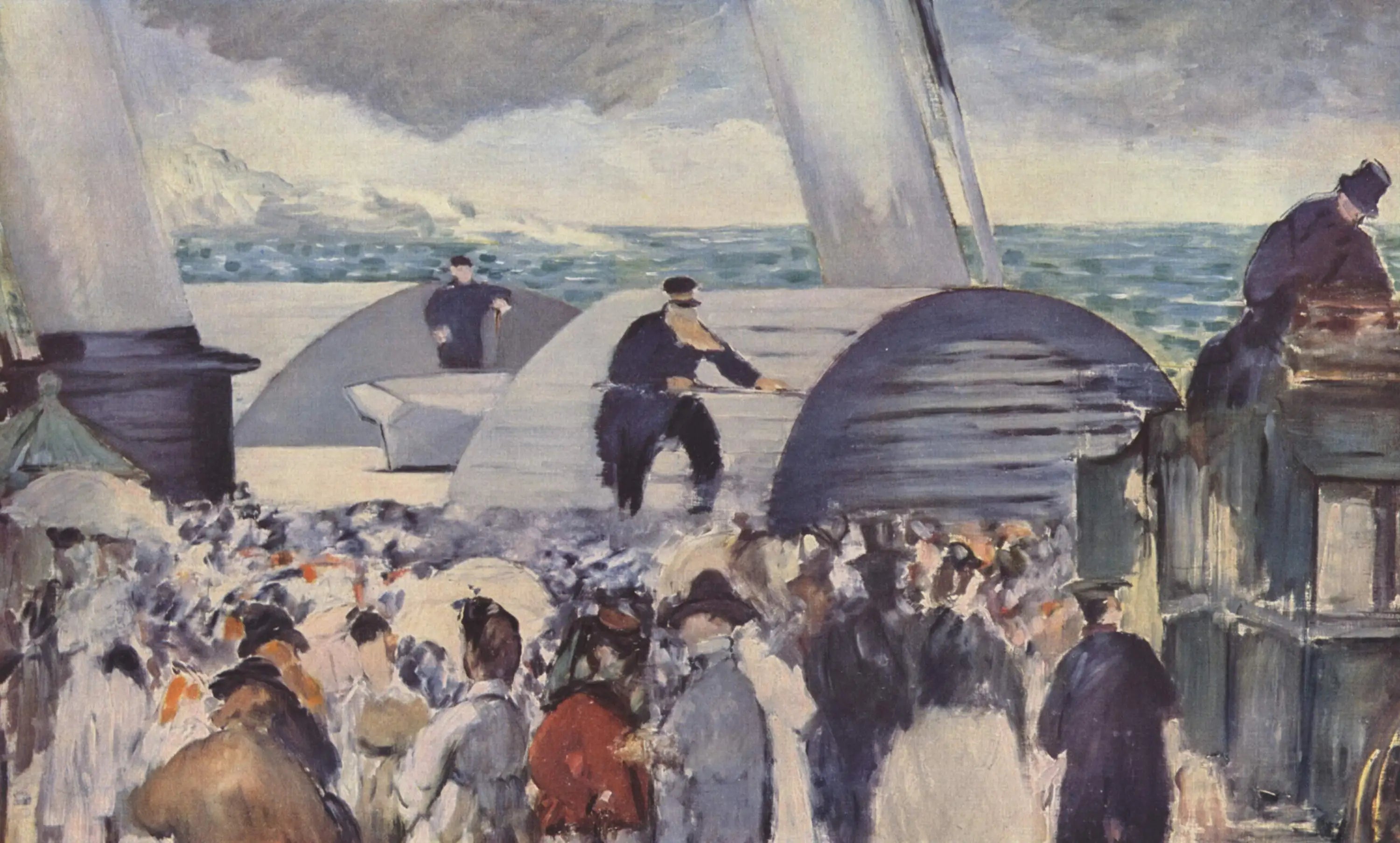 Reproduction du tableau « Le départ du vapeur de Folkstone - Édouard Manet » par Alpha Reproduction en peinture à l’huile