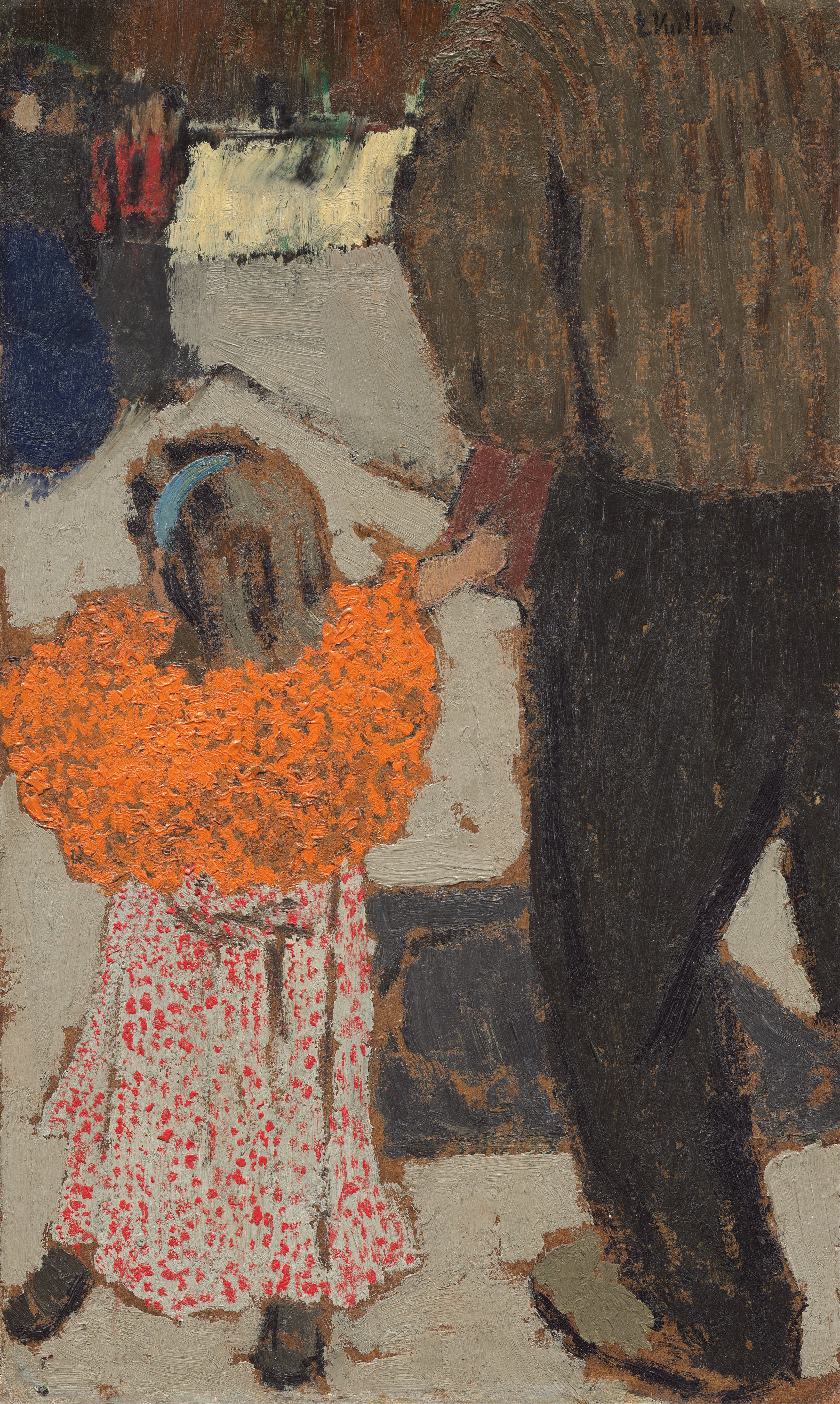 Enfant portant un foulard rouge - Édouard Vuillard