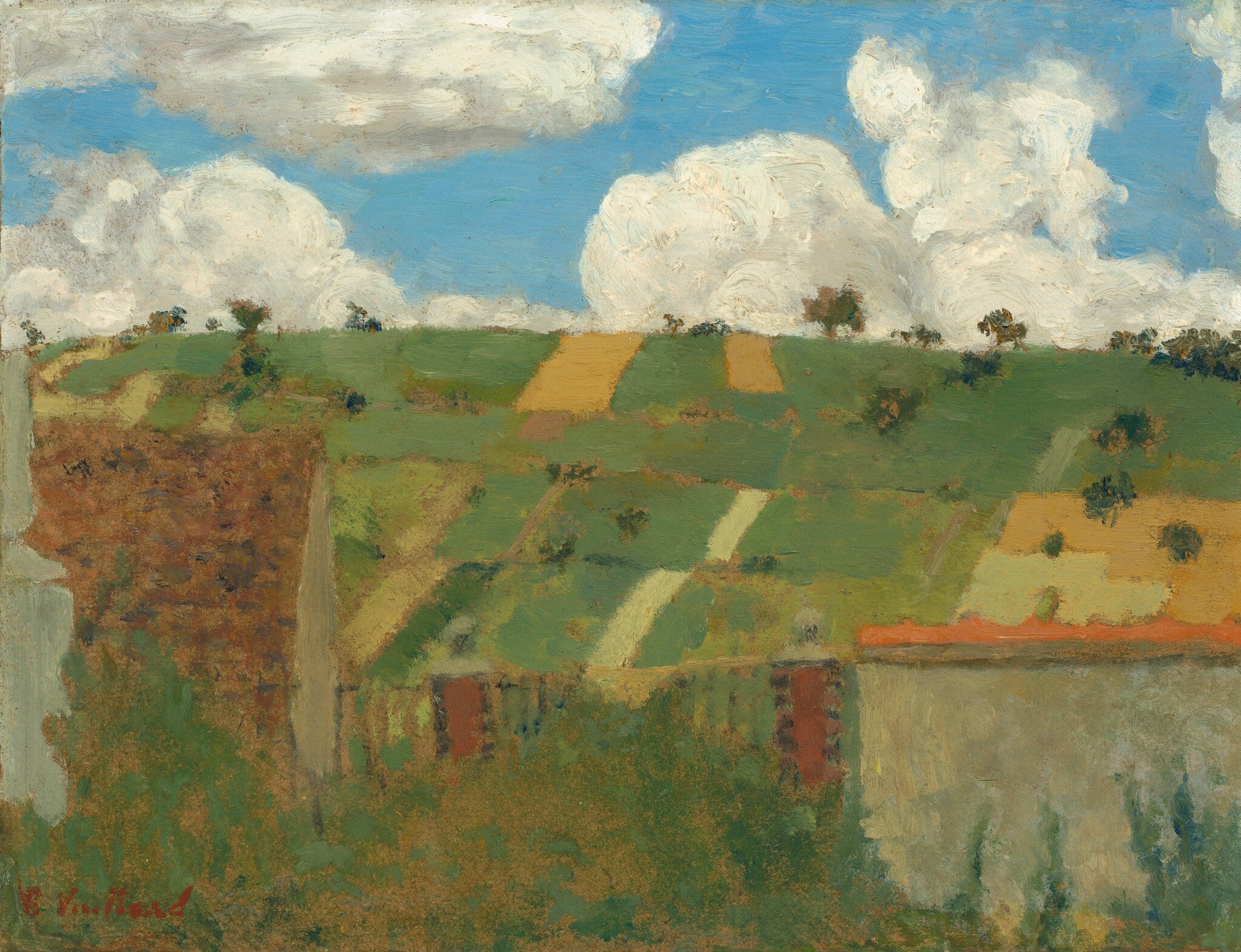 Paysage, Villeneuve-sur-Yonne - Édouard Vuillard