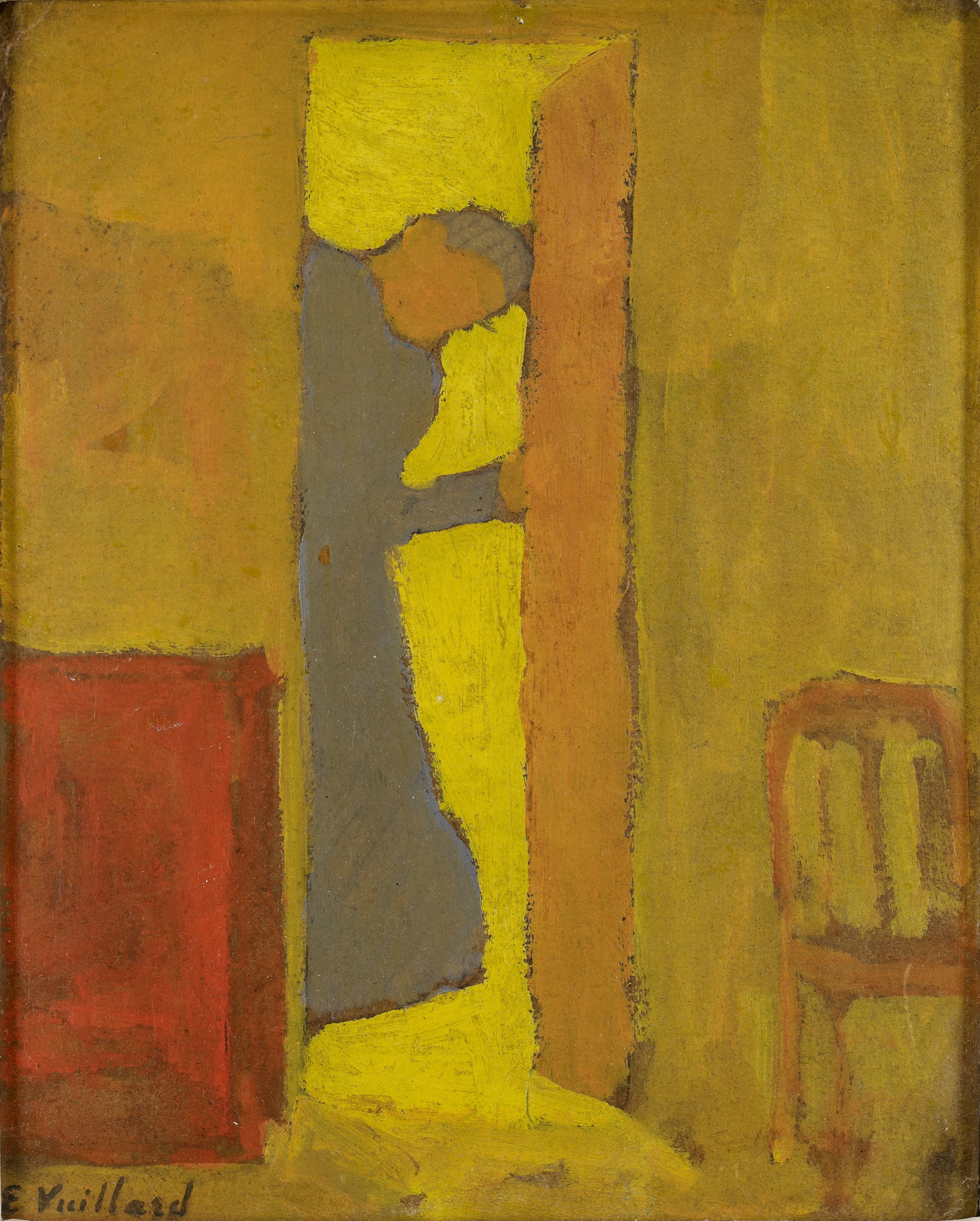La Mère de l'artiste ouvrant une porte - Édouard Vuillard