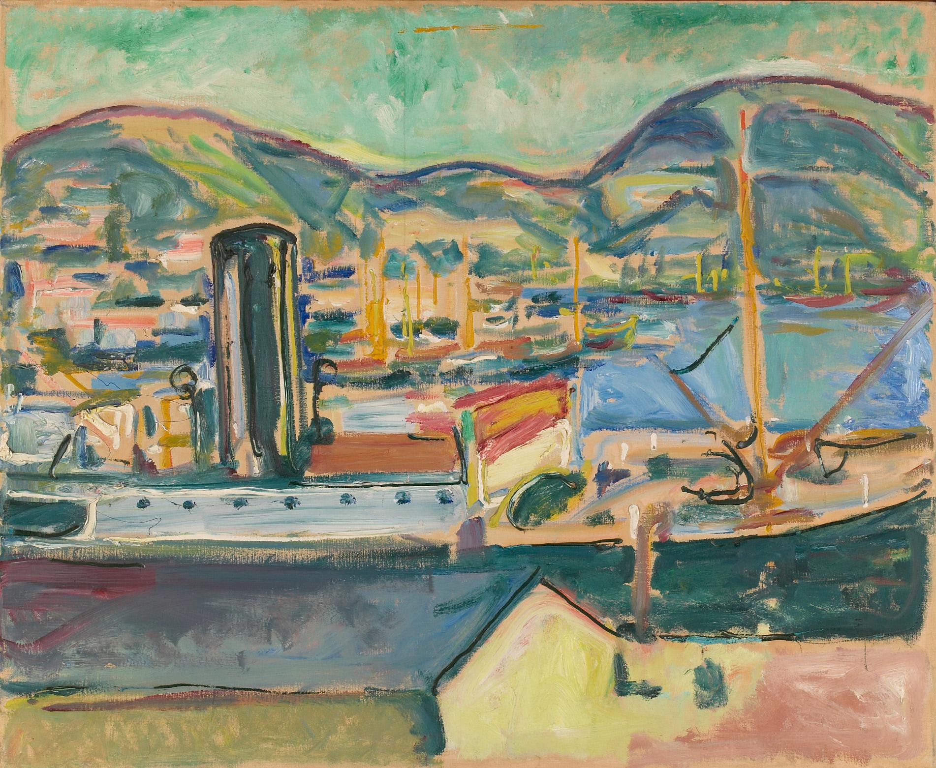 Reproduction du tableau « port de Bergen - Edvard Munch » par Alpha Reproduction en peinture à l’huile
