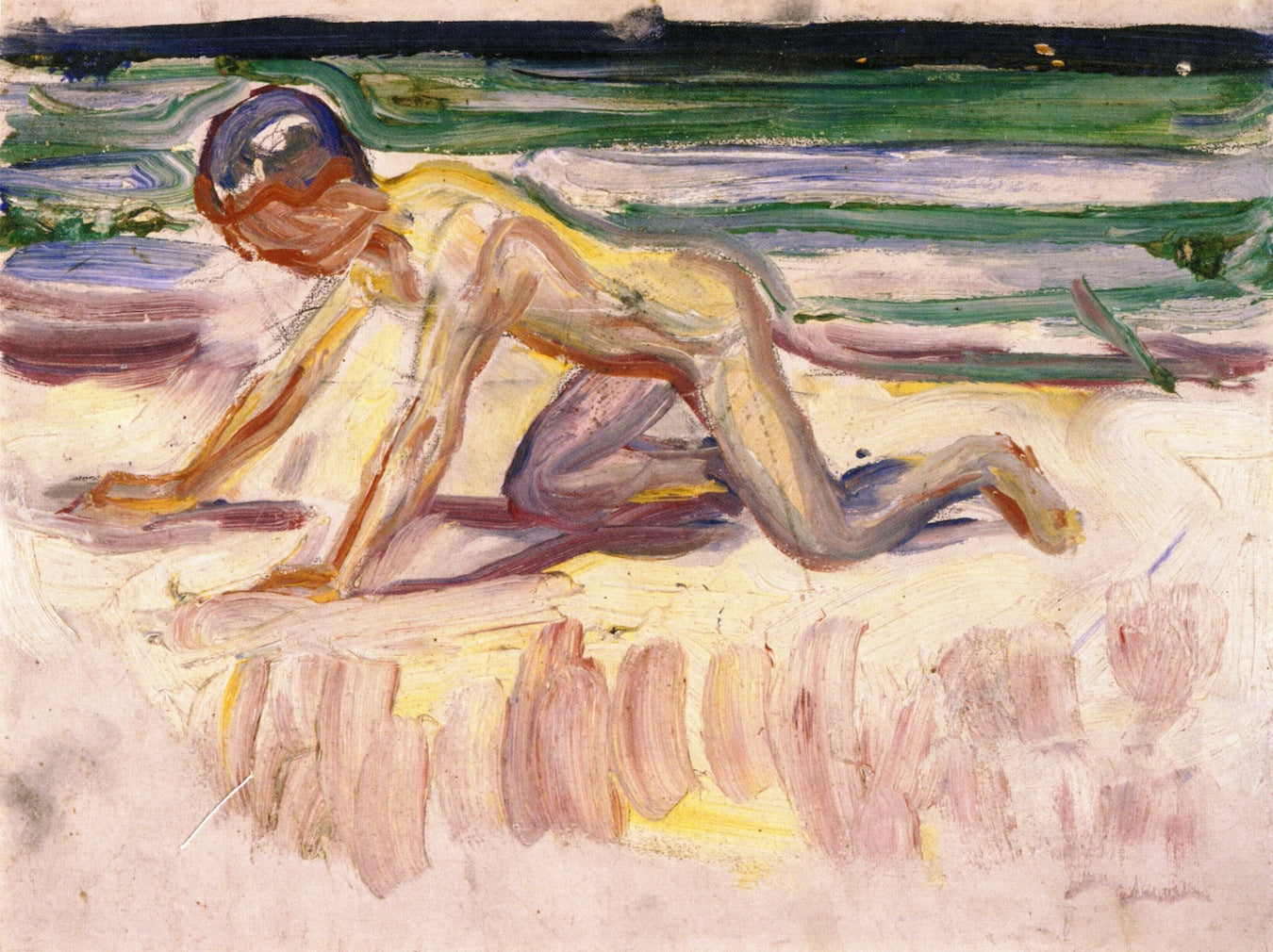 Reproduction du tableau « Enfance - Edvard Munch » par Alpha Reproduction en peinture à l’huile