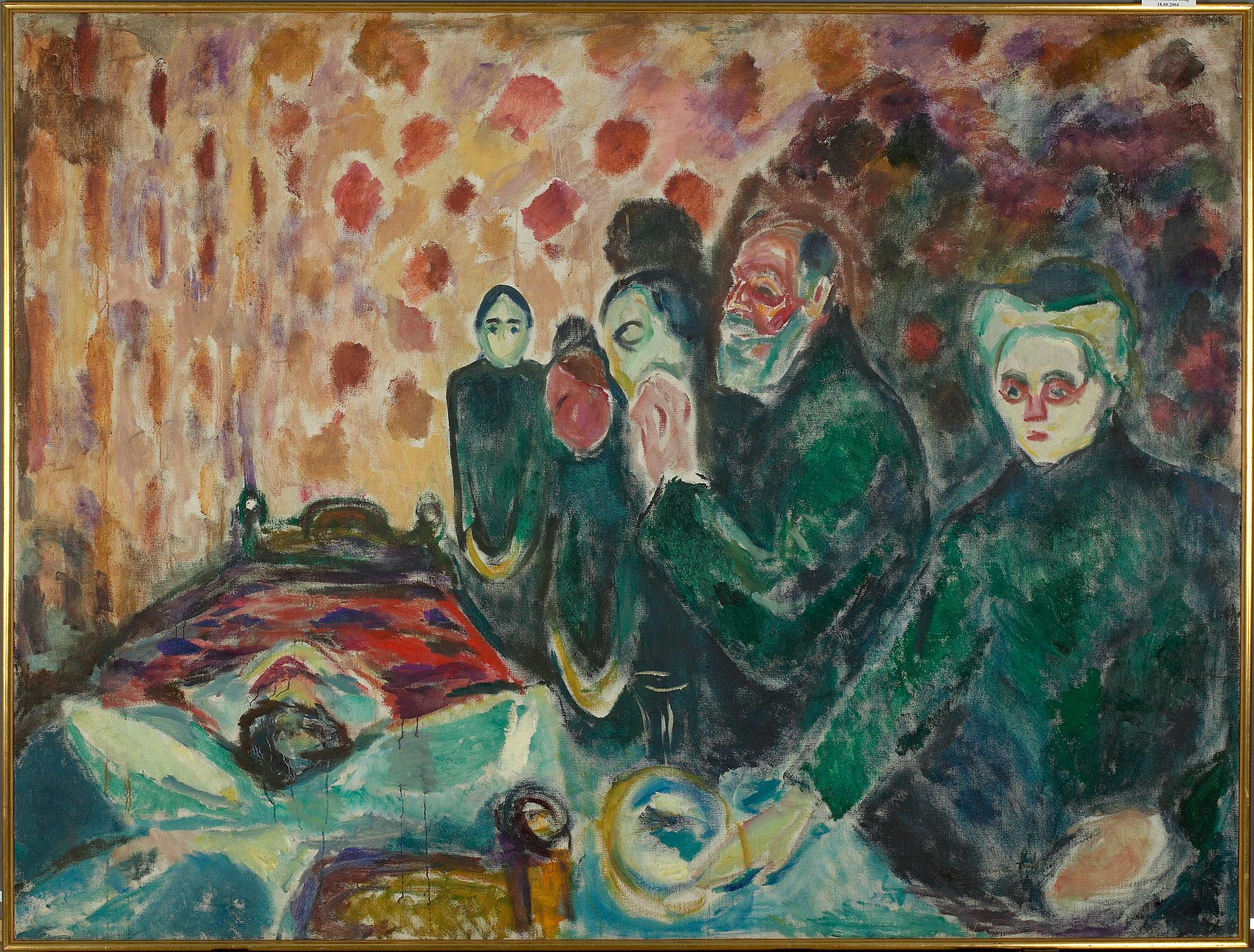 Reproduction du tableau « Lutte contre la mort - Edvard Munch » par Alpha Reproduction en peinture à l’huile
