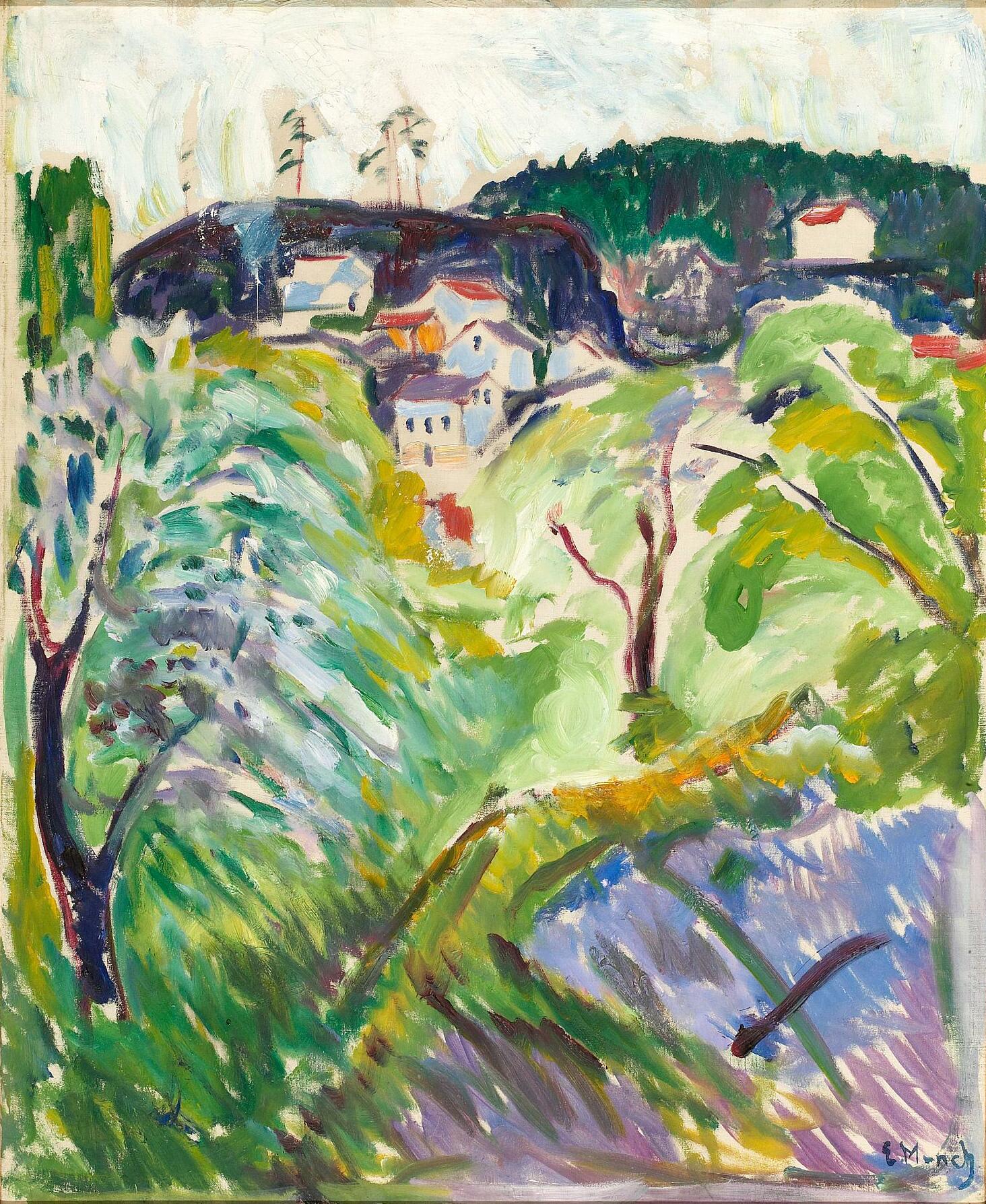 Reproduction du tableau « Printemps à Kragerø - Edvard Munch » par Alpha Reproduction en peinture à l’huile