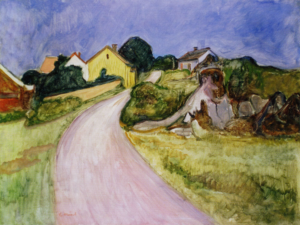 Reproduction du tableau « rue d'Åsgårdstrand - Edvard Munch » par Alpha Reproduction en peinture à l’huile