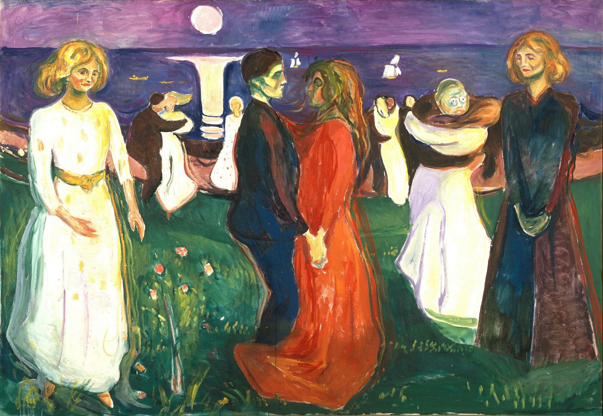 Reproduction du tableau « La Danse de la vie - Edvard Munch » par Alpha Reproduction en peinture à l’huile