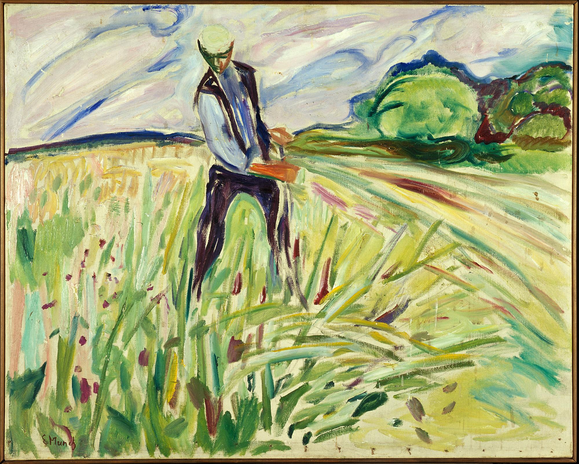 Reproduction du tableau « Le Moissonneur - Edvard Munch » par Alpha Reproduction en peinture à l’huile