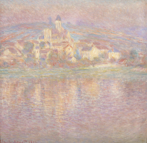 🌅 Effet de soleil couchant à Vétheuil – Claude Monet (1901)