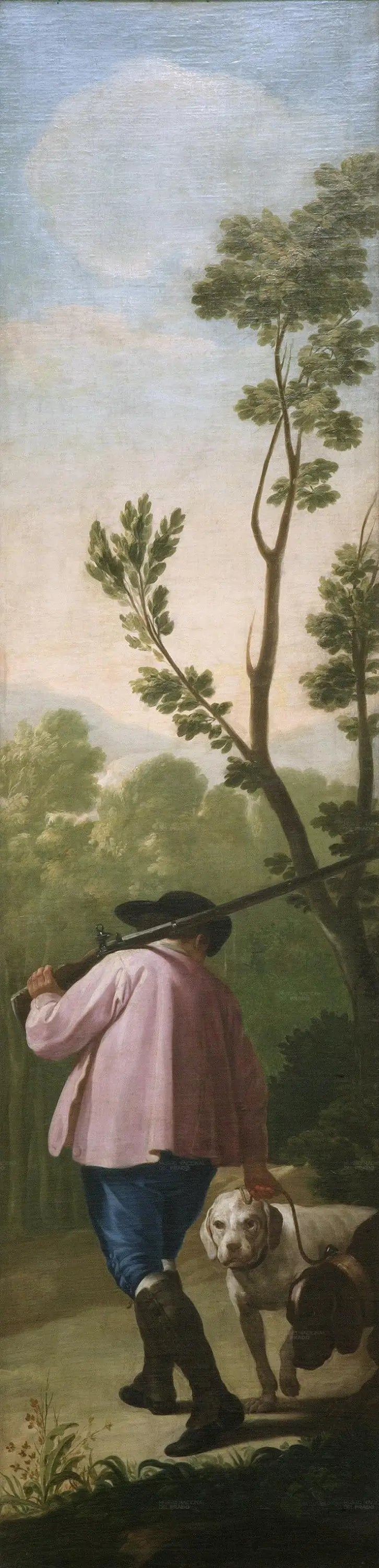 Chasseur avec ses chiens - Francisco de Goya