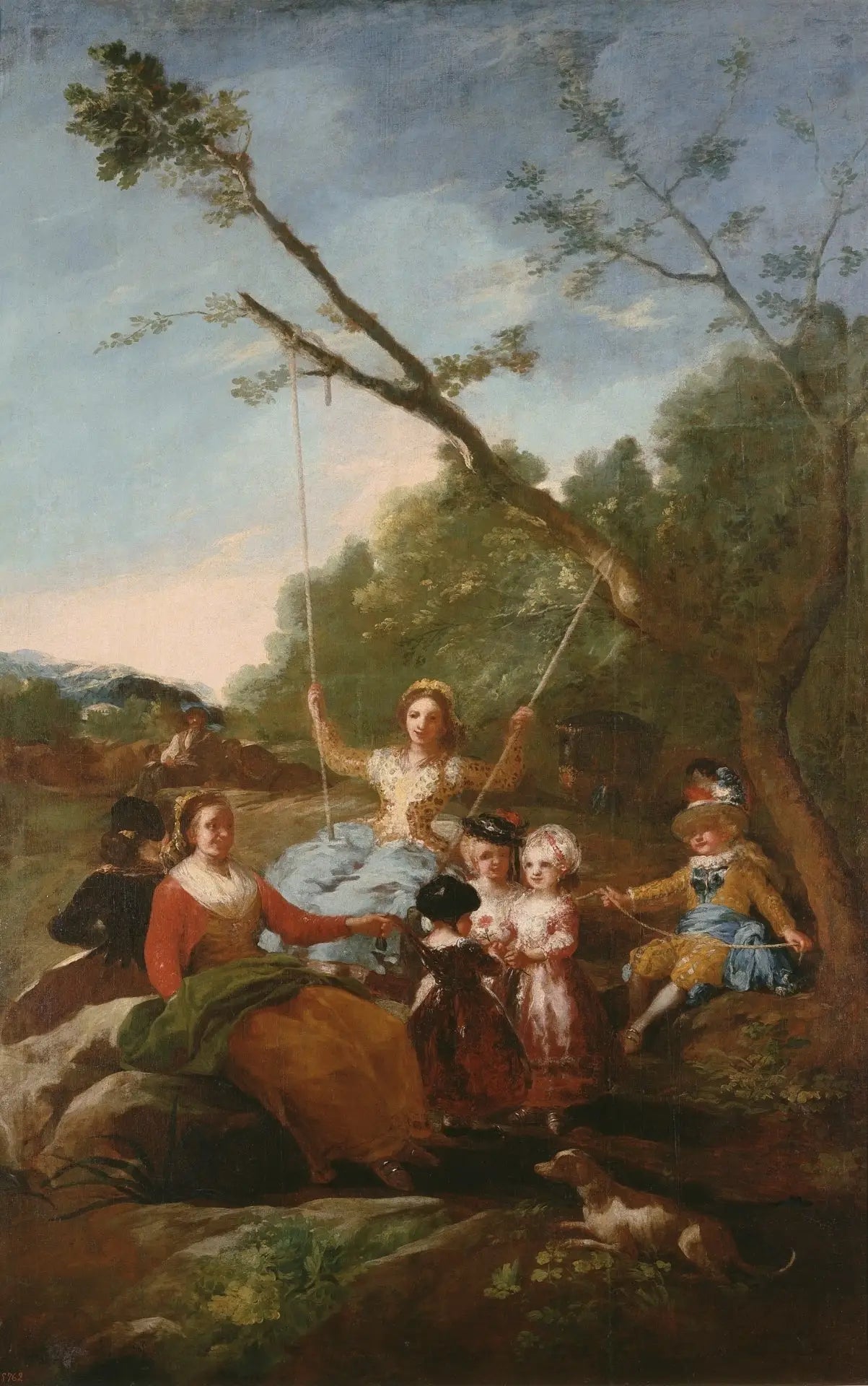 Reproduction du tableau « La Balançoire - Francisco de Goya » par Alpha Reproduction en peinture à l’huile
