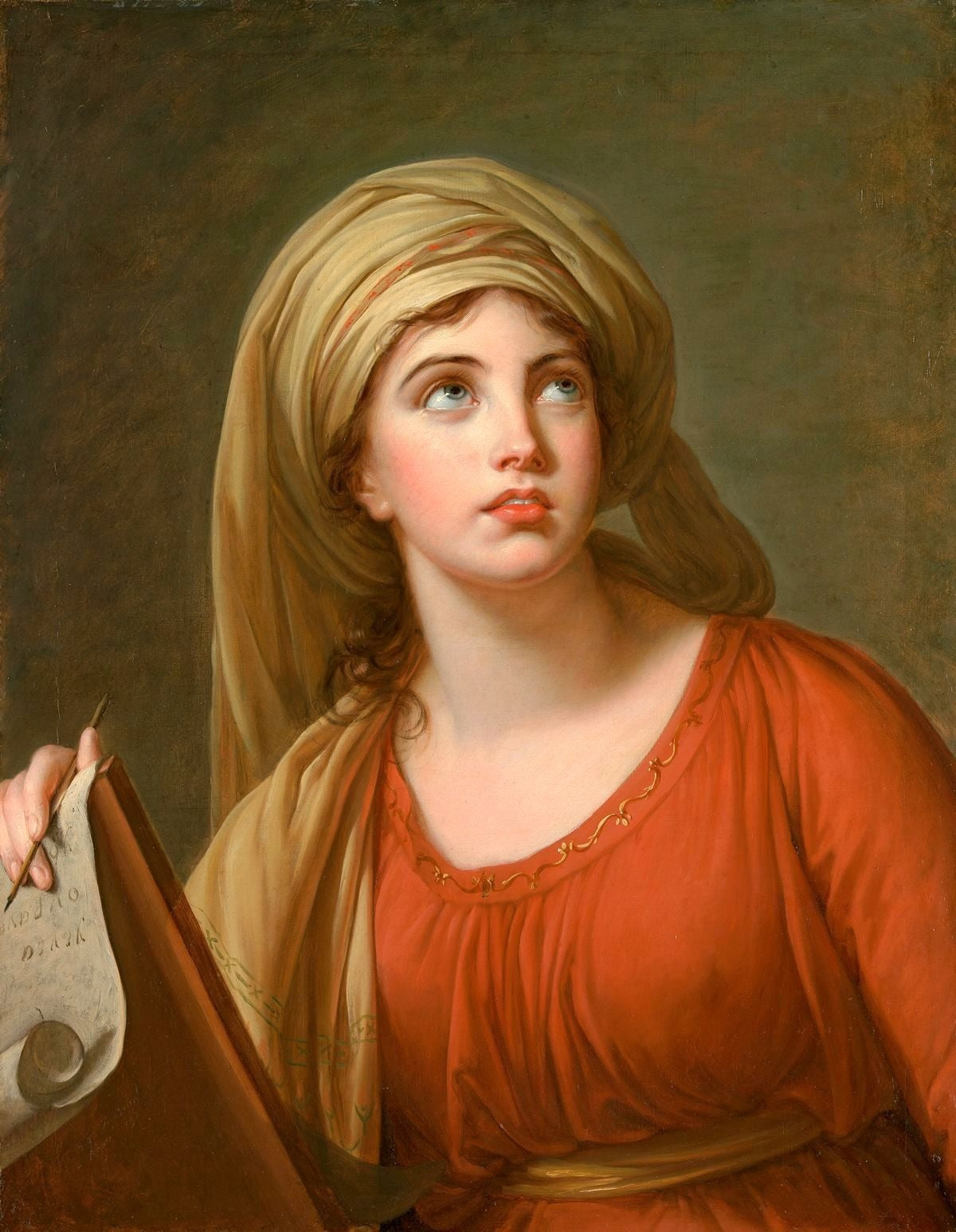 Étude de la vie de Lady Hamilton dans le rôle de la Sibylle de Cumes - Élisabeth Vigée Le Brun