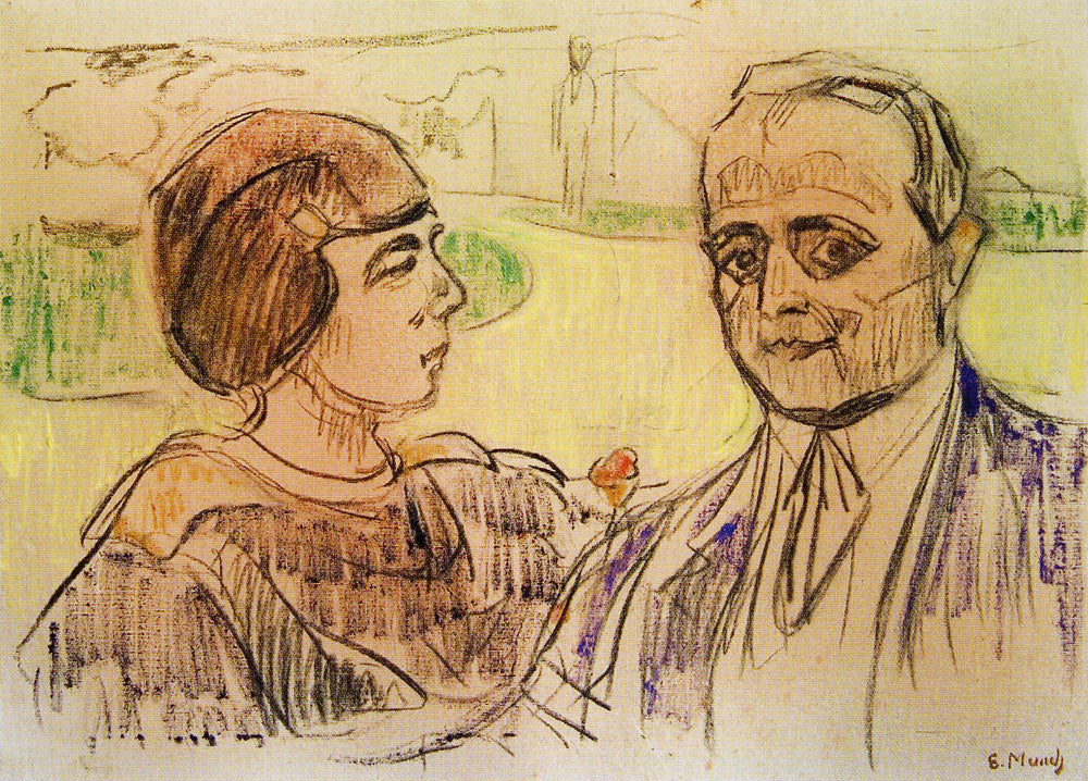 Reproduction du tableau « Elsa et Curt Glaser - Edvard Munch » par Alpha Reproduction en peinture à l’huile