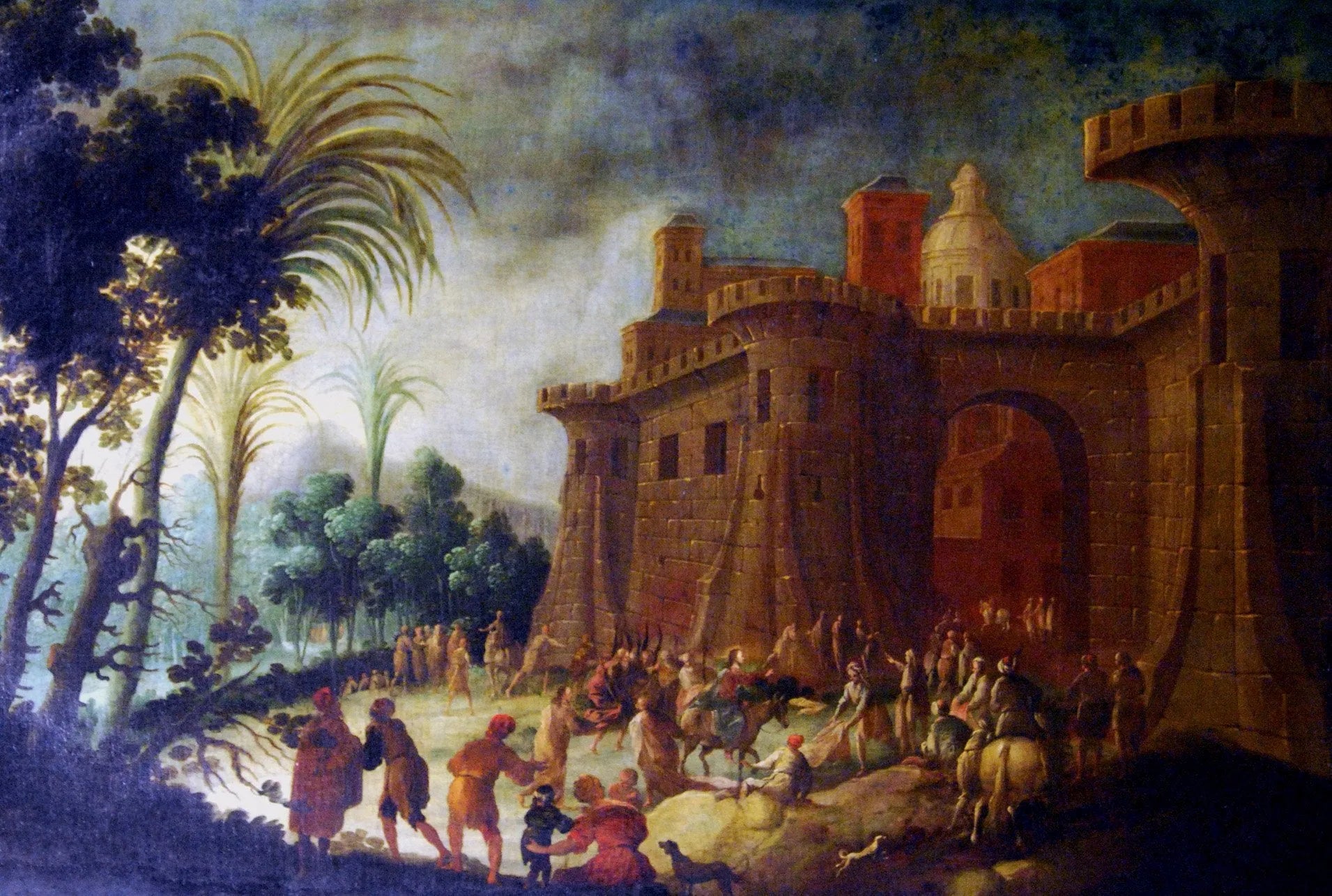 Entrée du Christ à Jérusalem - Alessandro Magnasco image 1 reproduction artisanale de tableau