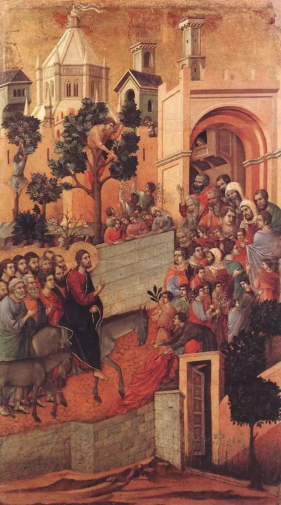 Entrée à Jérusalem - Duccio di Buoninsegna