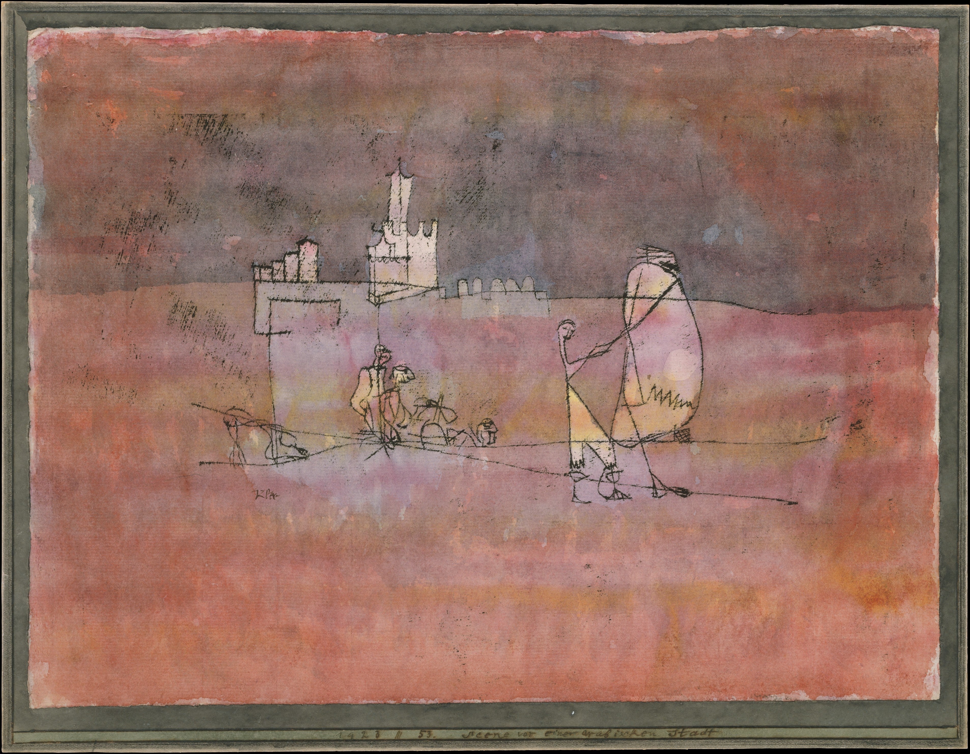 Épisode avant une ville arabe - Paul Klee