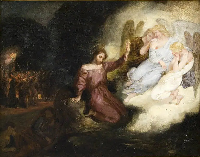 Reproduction du tableau « Étude pour Le Christ au Jardin des Oliviers - Eugène Delacroix » par Alpha Reproduction en peinture à l’huile