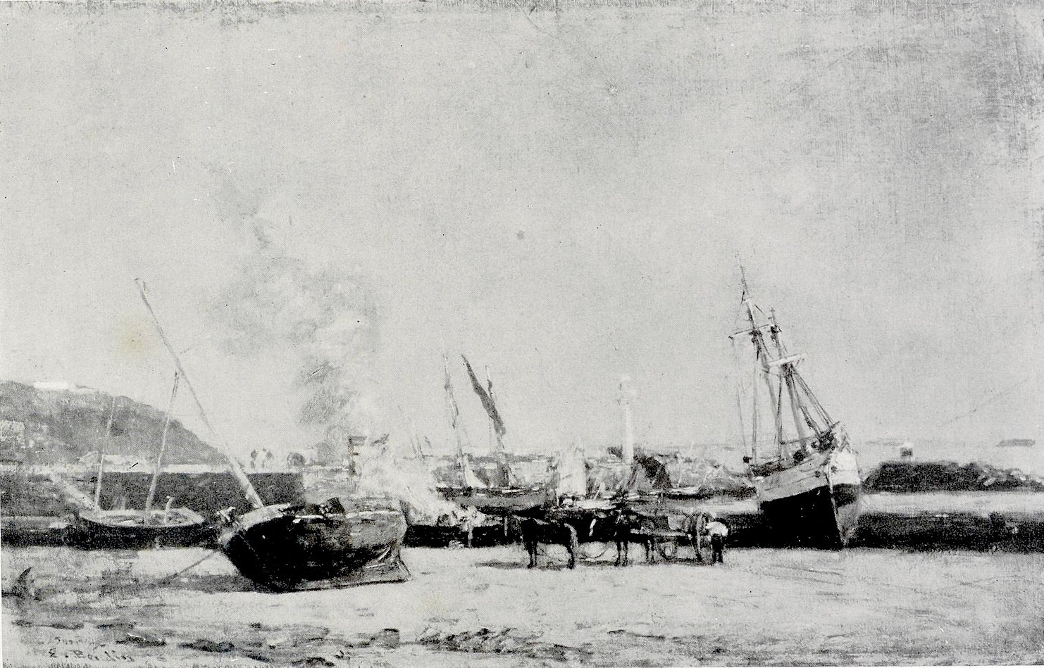 Reproduction du tableau « Q133802768 - Eugène Boudin » par Alpha Reproduction en peinture à l’huile