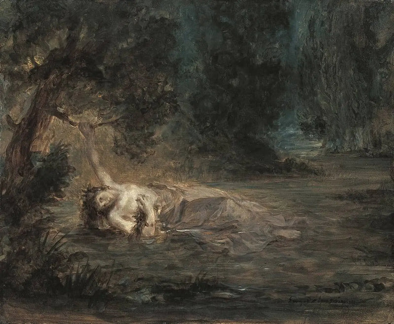 La Mort d'Ophélie - Eugène Delacroix