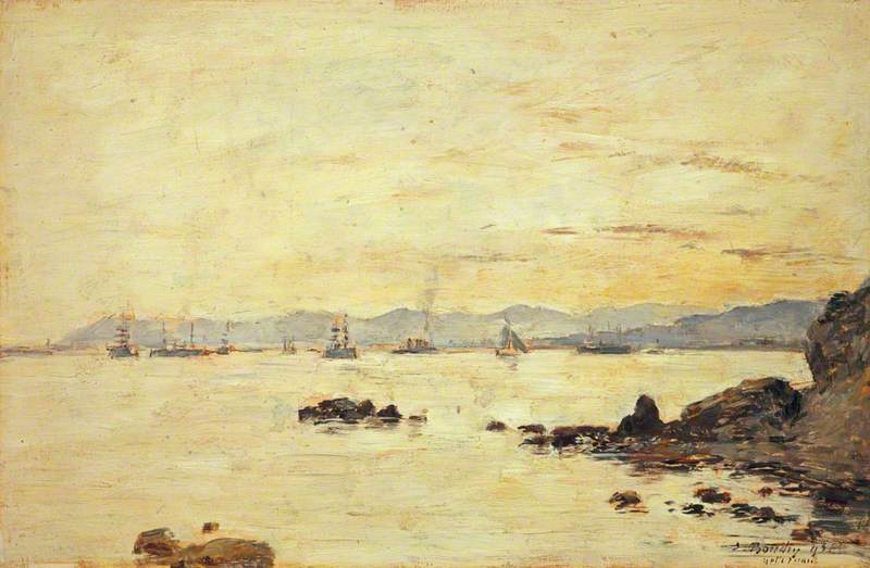 Reproduction du tableau « Golfe-Juan - Eugène Boudin » par Alpha Reproduction en peinture à l’huile